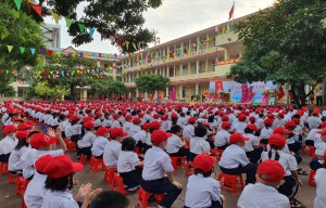 Trường Tiểu học Hưng Trí hân hoan chào đón năm học mới