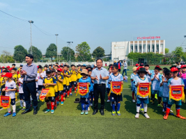 Trường Tiểu học Hưng Trí Khai mạc Giải bóng đá Nam học sinh khối 3 năm học 2023 - 2024