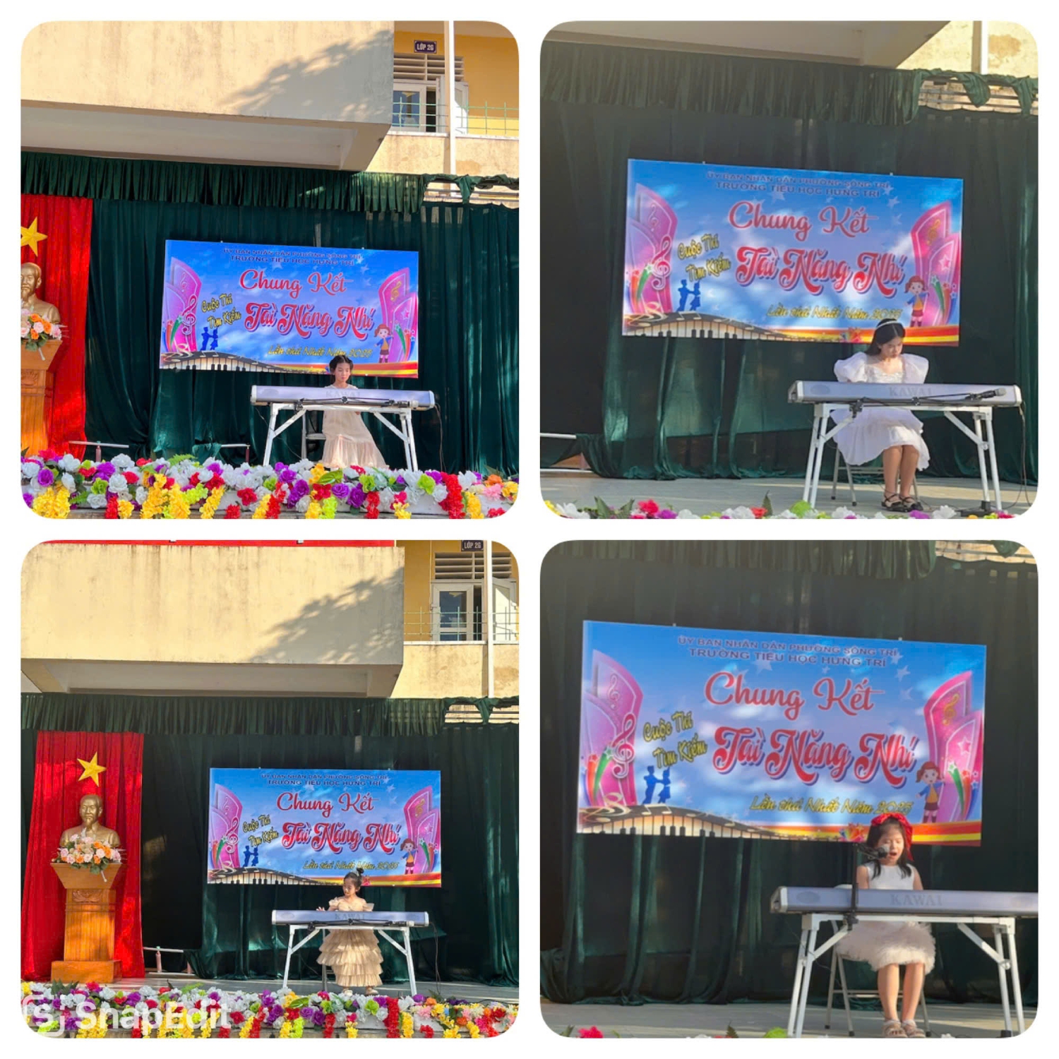 4 ảnh thí sinh chơi đàn